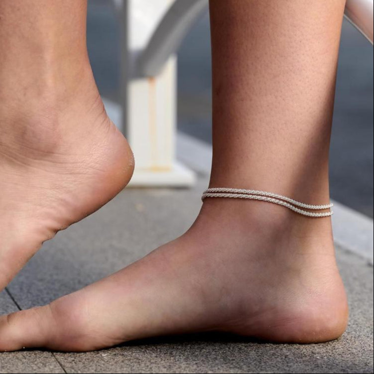 Vintage Diamond Rope Anklet